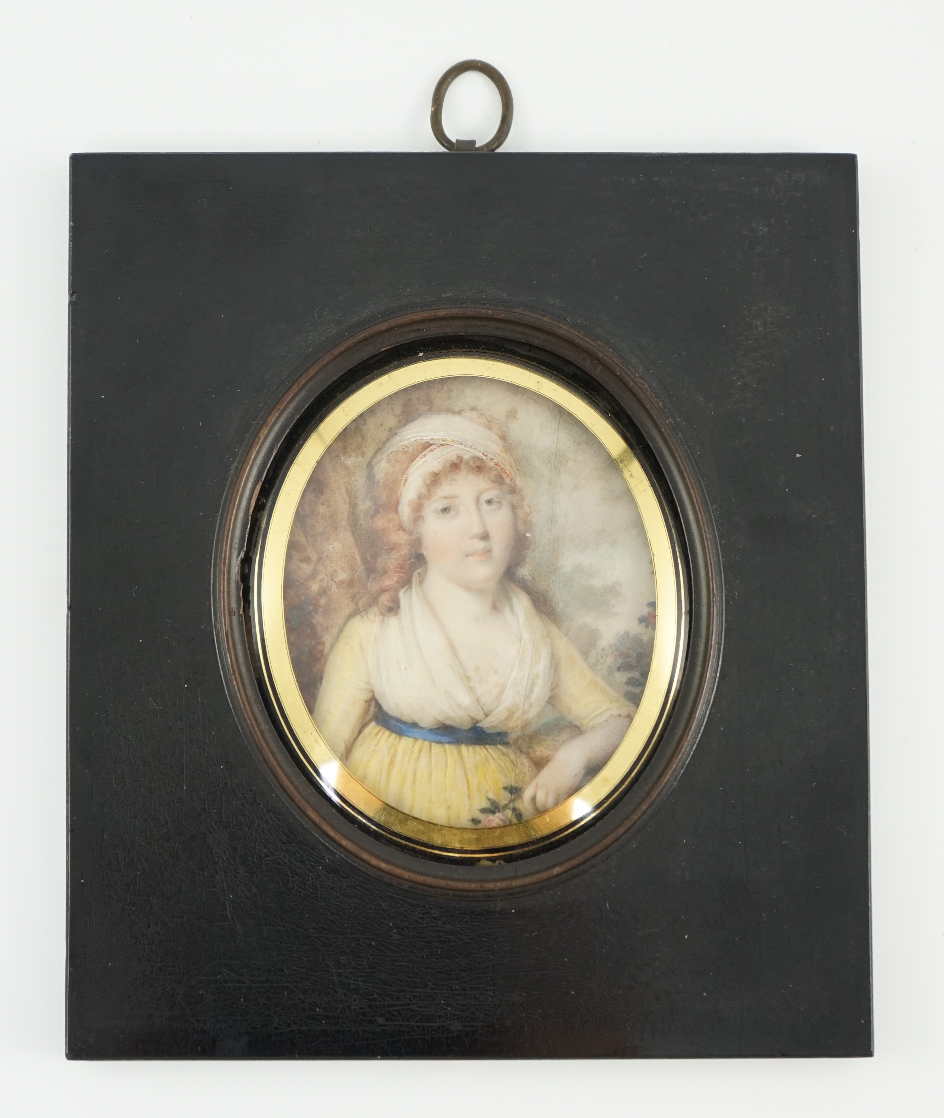 Louis-Ami Arlaud-Jurine (Swiss, 1751-1829), Portrait miniature of Princess Sophie of Gloucester (1773-1844), watercolour on ivory, 6.8 x 5.5cm. CITES Submission reference J86HS2XF